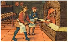 Bakers making bread